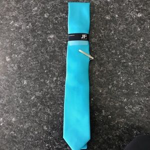 J Ferrar enamel blue men’s narrow tie